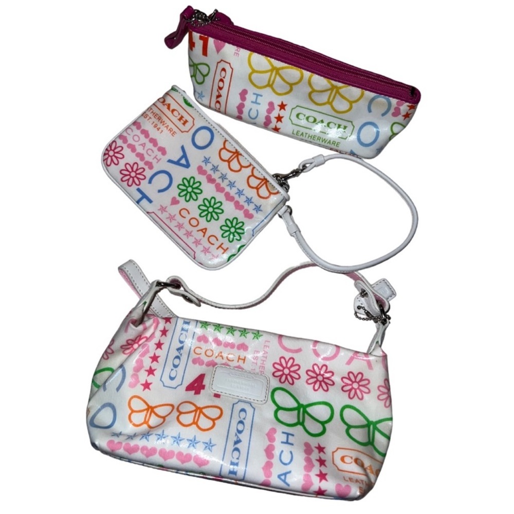 Coach - Three Piece Vinyl Butterflies Set Y2K